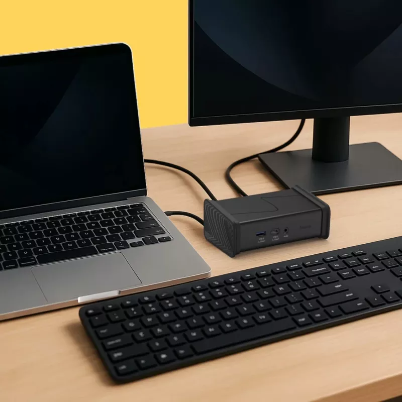 Hama 00200150 USB-C stotelė 9 prievadai, 2x HDMI, USB-A, USB-C, LAN