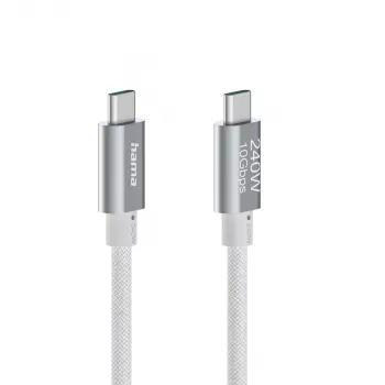 Hama Full-Featured USB 3.2 Gen 2 laidas USB C 1,5 m baltas