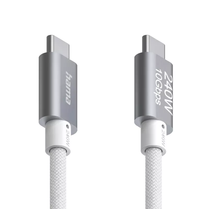 Hama Full-Featured USB 3.2 Gen 2 laidas USB C 1,5 m baltas