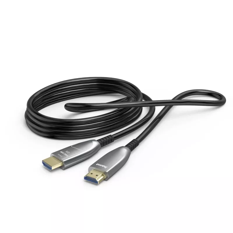 Hama 00202036 HDMI laidas 20 m HDMI A tipas (standartinis) juoda, pilka, sidabrinė