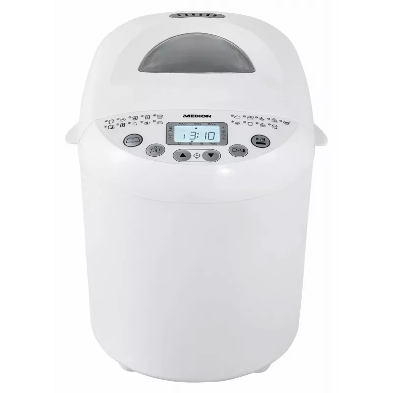 Duonkepė MEDION MD 11011 550 W balta 1 kg skaitmeninis laikmatis