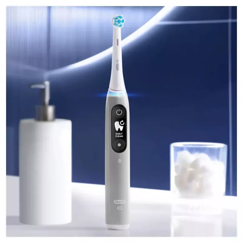 Braun iO Serie 6 Pilka suaugusiųjų vibruojantis dantų šepetėlis