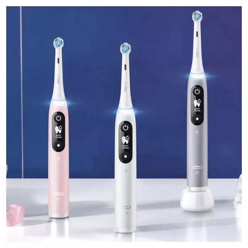 Braun iO Serie 6 Pilka suaugusiųjų vibruojantis dantų šepetėlis