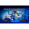 KVM prailgintuvas ATEN True 4K DP/HDMI optinis KVM 300 m – siųstuvas ir imtuvas, DisplayPort/HDMI, USB, 300 m