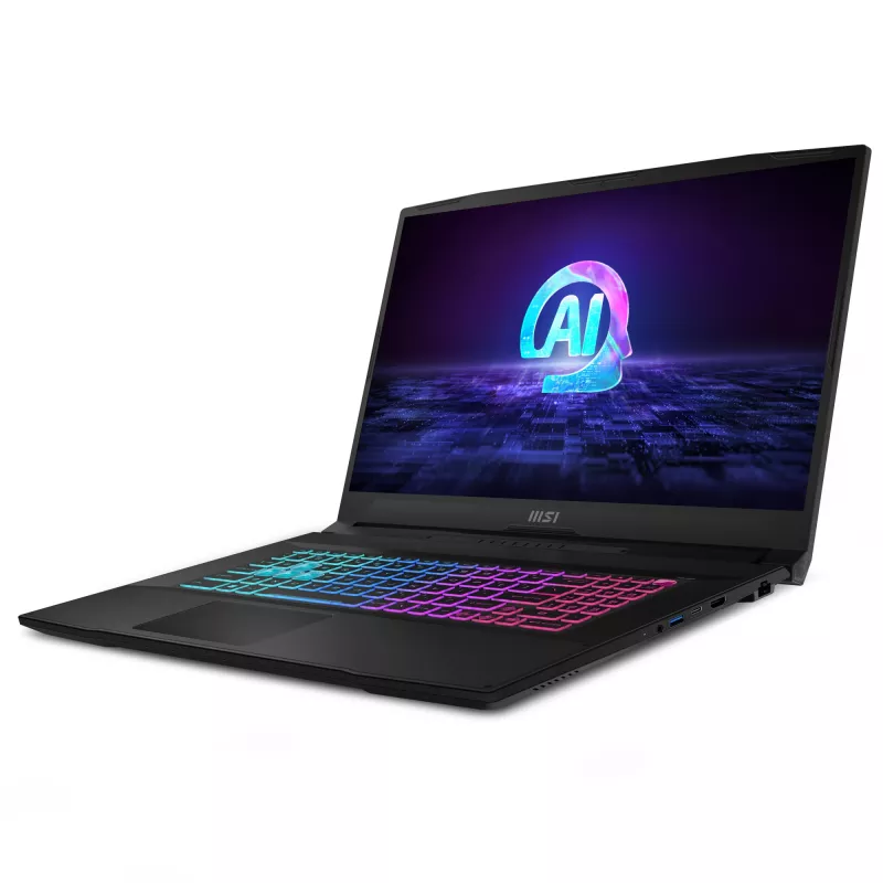 Nešiojamas kompiuteris MSI Katana A17 AI B8VF-835NL AMD Ryzen™ 9 8945HS 43,9 cm (17,3 colio) Full HD 16 GB DDR5-SDRAM 1 TB SSD NVIDIA GeForce RTX 4060 Wi-Fi 6E (802.11ax) Windows 11 Home Juodas