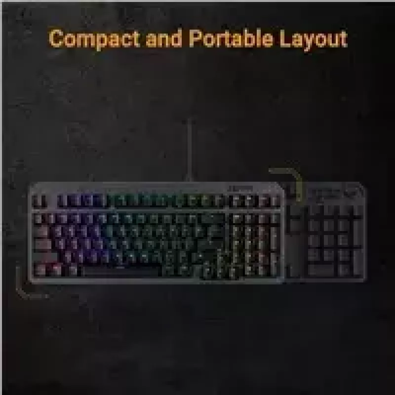 Mechaninė žaidimų klaviatūra ASUS TUF Gaming K3 Gen II RGB apšvietimas