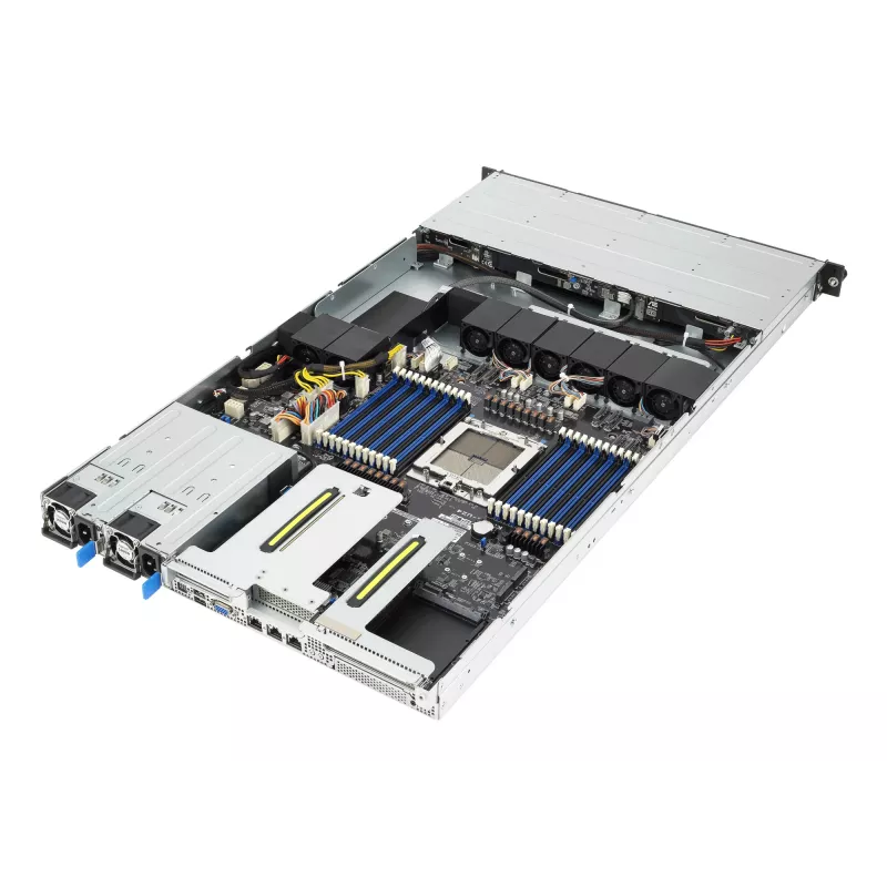 ASUS RS501A-E12-RS4 1U stelažinis serveris (juodas, sidabrinis)
