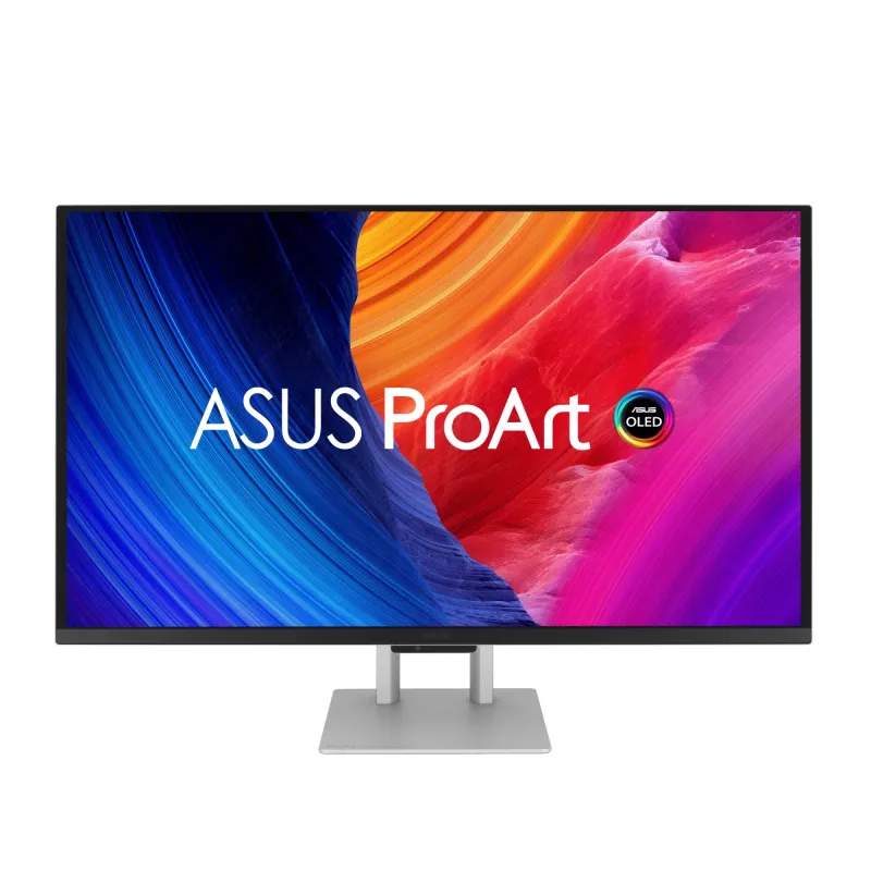 Monitorius ASUS ProArt PA27UCDMR 67,3 cm (26,5 colio) 4K OLED sidabrinis, 0,1 ms, USB 3.2 Gen 2, garsiakalbiai, VESA