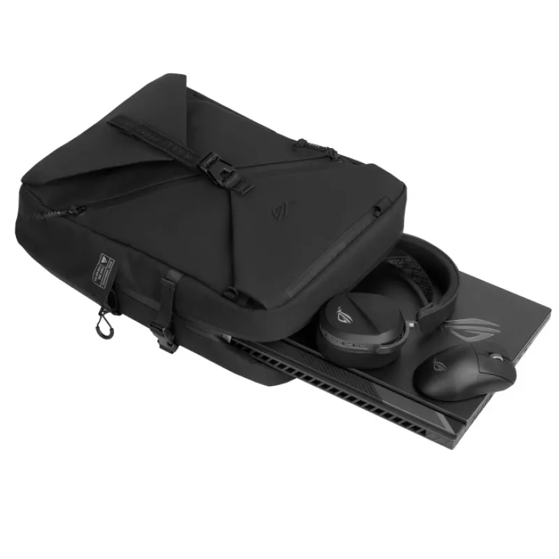 Kuprinė nešiojamam kompiuteriui ASUS ROG Archer Backpack 16 BP2600 – tinka 40,6 cm (16 colių), poliesteris ir oda, juoda