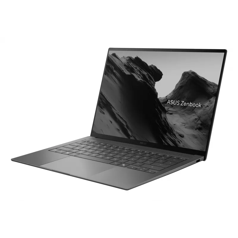 Nešiojamas kompiuteris ASUS Zenbook S14 UX5406AA-SU052W — Intel Core Ultra 9 386H, 14 colių 3K jutiklinis ekranas, 32 GB LPDDR5x, 1 TB SSD, Windows 11 Home, pilka
