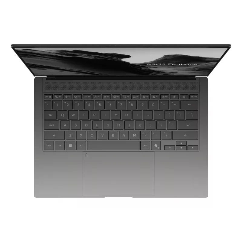 Nešiojamas kompiuteris ASUS Zenbook S14 UX5406AA-SU052W — Intel Core Ultra 9 386H, 14 colių 3K jutiklinis ekranas, 32 GB LPDDR5x, 1 TB SSD, Windows 11 Home, pilka