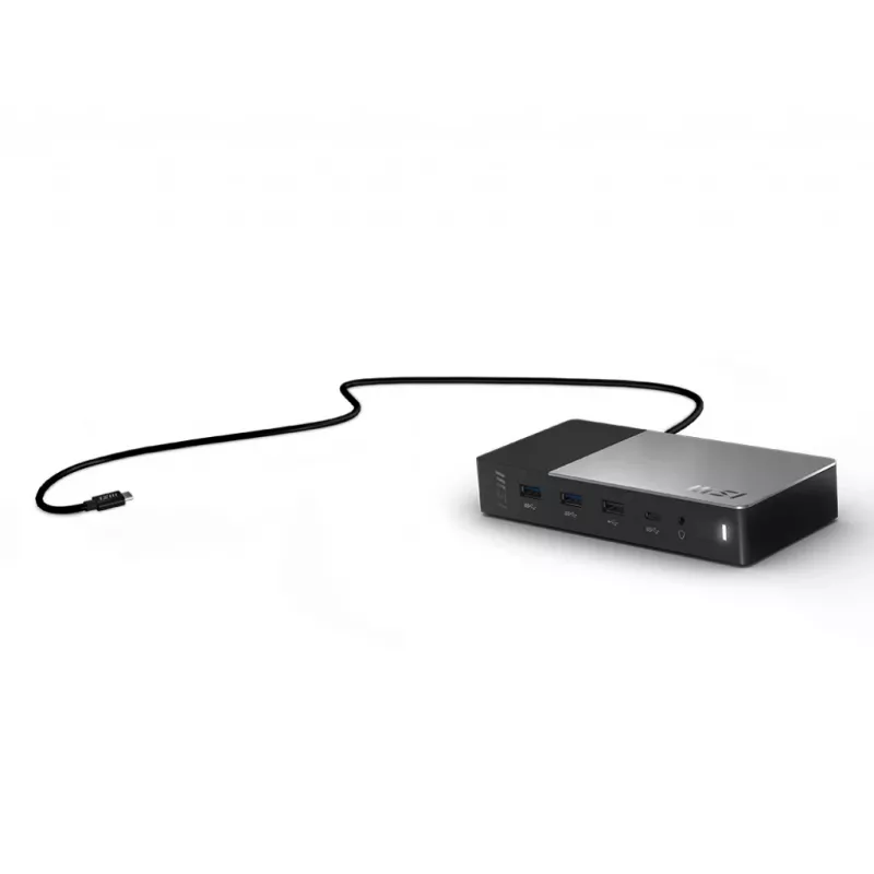 MSI USB-C Dock Gen 2 USB 3.2 Gen 2 Type-C juoda