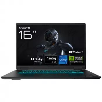 Nešiojamas kompiuteris GIGABYTE Gaming A16 CVHI3FR894SH – Intel Core i7-13620H, 16 colių WUXGA, 16 GB DDR5, 1 TB SSD, NVIDIA GeForce RTX 5060, Windows 11 Home