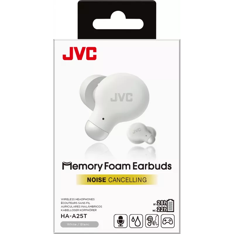 JVC Active Noise Cancelling TWS White belaidės ausinės