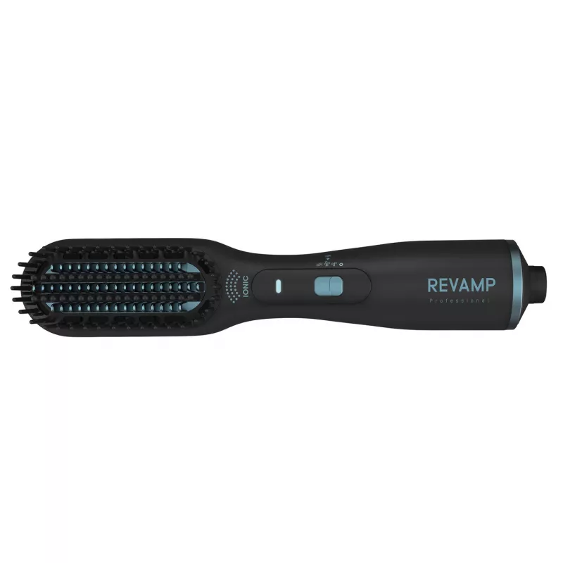 Revamp Progloss Deepform Straight & Style Blow karšto oro šepetys Warm Black 550 W 3 m