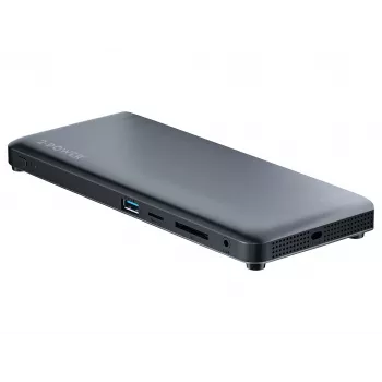 2-Power DOC0117A nešiojamojo kompiuterio dokas su USB-C, juodas