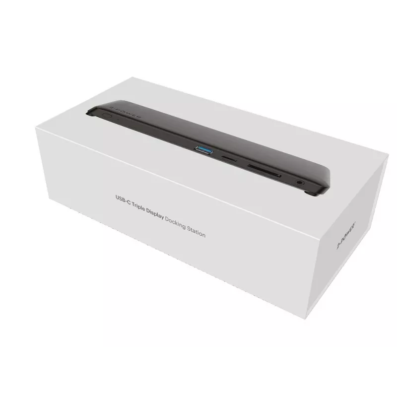 2-Power DOC0117A nešiojamojo kompiuterio dokas su USB-C, juodas