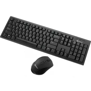 Sandberg Wireless Office DesktopSet INT belaidis klaviatūros ir pelės rinkinys, RF, membraninis, QWERTY, juodas