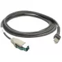 Motorola USB kabelis Power+, pilkas, 2,1 m