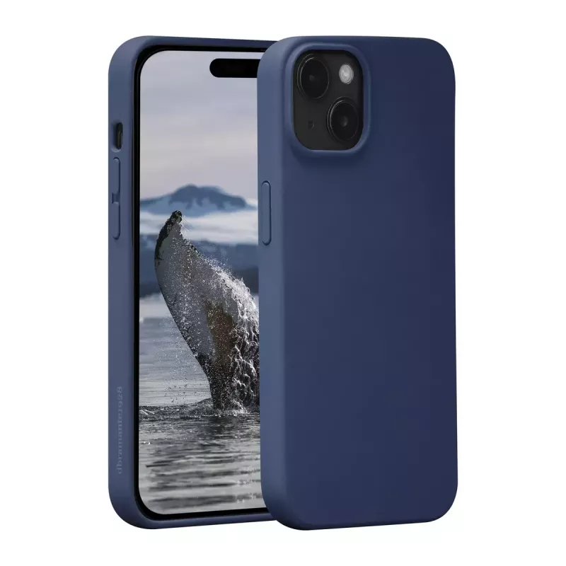dbramante1928 Monaco Silicone Case su MagSafe, iPhone 15, Ramioji mėlyna