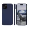 dbramante1928 Monaco Silicone Case su MagSafe, iPhone 15, Ramioji mėlyna