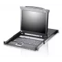 KVM jungiklis ATEN CL5708N montavimui į stovą, juodas, USB, 1280x1024