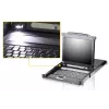 KVM jungiklis ATEN CL5708N montavimui į stovą, juodas, USB, 1280x1024