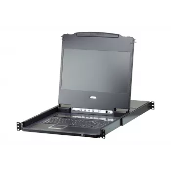 ATEN CL6708MW stovo konsolė 43,9 cm (17,3 colio) 1920 x 1080 pikselių Metalinė, Plastikinė Juoda 1U