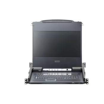 ATEN CL6708MW stovo konsolė 43,9 cm (17,3 colio) 1920 x 1080 pikselių Metalinė, Plastikinė Juoda 1U