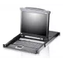 KVM jungiklis ATEN CL5708M montavimui į stovą, juodas, 1U, 17 colių LCD