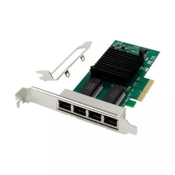 Tinklo plokštė MicroConnect I350-T4 PCIe x4 1GbE – 4 prievadų Gigabit Ethernet PCIe x4