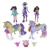 Unicorn Academy „Magic Unleashed“ nuotykių rinkinys su Sophia, Ava, Ravenzella lėlėmis, Wildstar, Leaf vienaragiais ir daugiau