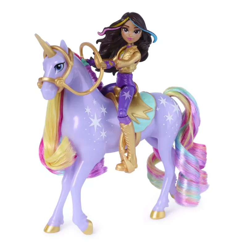 Unicorn Academy „Magic Unleashed“ nuotykių rinkinys su Sophia, Ava, Ravenzella lėlėmis, Wildstar, Leaf vienaragiais ir daugiau