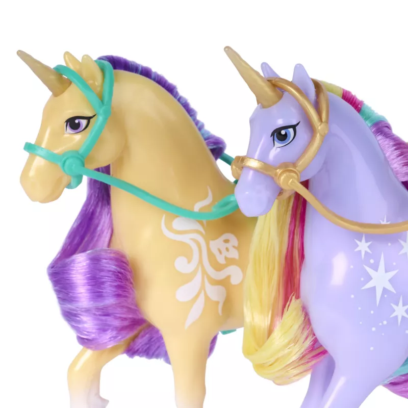 Unicorn Academy „Magic Unleashed“ nuotykių rinkinys su Sophia, Ava, Ravenzella lėlėmis, Wildstar, Leaf vienaragiais ir daugiau