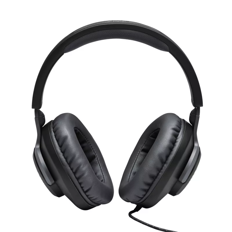 Ausinės JBL Quantum 100 BLACK, laidinės, žaidimams, 20-20000 Hz, 216 g, juodos