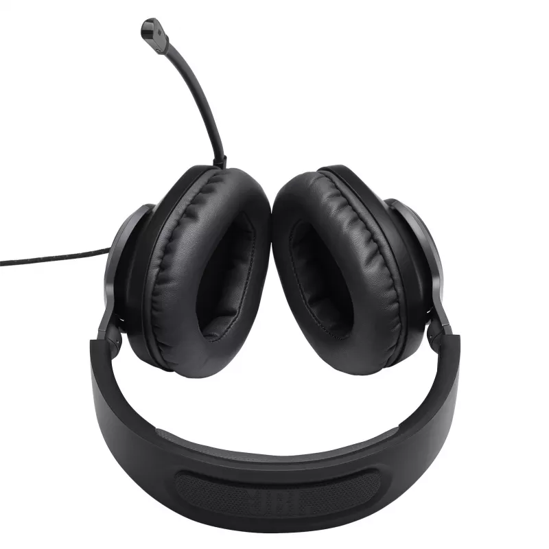 Ausinės JBL Quantum 100 BLACK, laidinės, žaidimams, 20-20000 Hz, 216 g, juodos