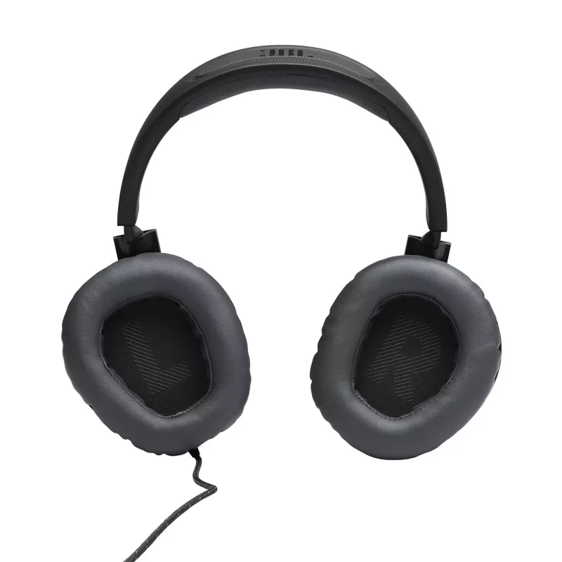 Ausinės JBL Quantum 100 BLACK, laidinės, žaidimams, 20-20000 Hz, 216 g, juodos