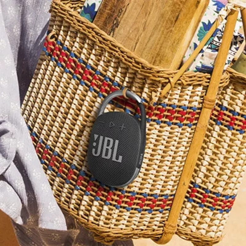 JBL CLIP 4 MĖLYNA, nešiojamas Bluetooth garsiakalbis, 5 W, IP67