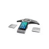 IP konferencinis telefonas Yealink CP960 – sidabrinis, mygtukai ir jutiklinis valdymas, Micro-USB B ir USB-A, 338×338×74 mm
