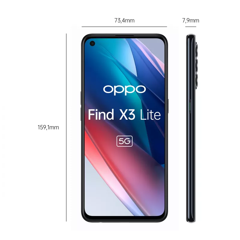 OPPO Find X3 Lite 16.3 cm (6.43 colio) Dual SIM ColorOS 11.1 5G USB Type-C 8 GB 128 GB 4300 mAh Juoda