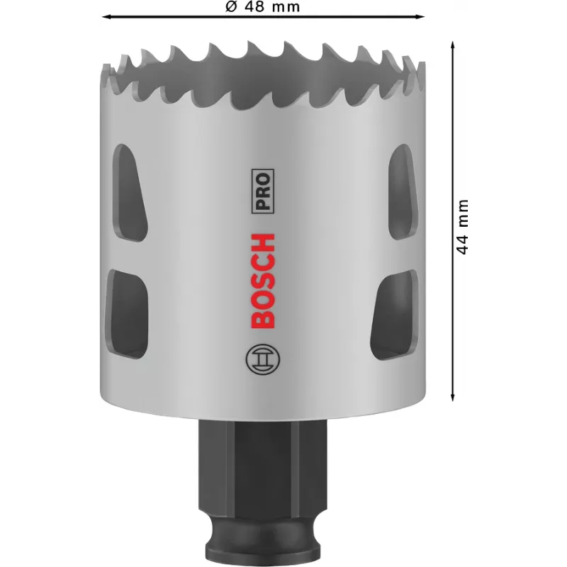 Koroninis grąžtas Bosch PRO Multi Material PC Plus 44/48 mm – vienetinis