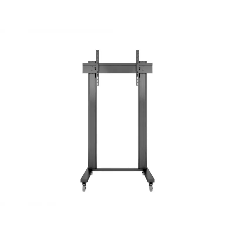 Multibrackets M Public Display Stovas 210 Dvigubas Stulpas su Ratukais Juodas