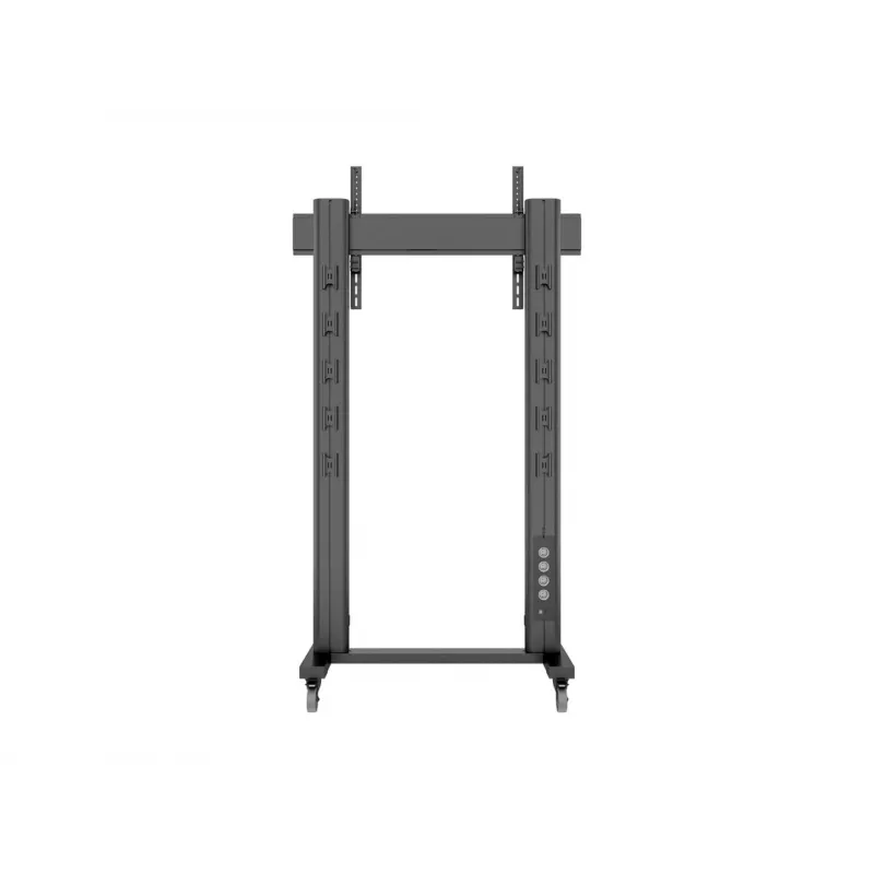Multibrackets M Public Display Stovas 210 Dvigubas Stulpas su Ratukais Juodas