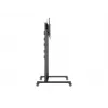 Multibrackets M Public Display Stovas 210 Dvigubas Stulpas su Ratukais Juodas