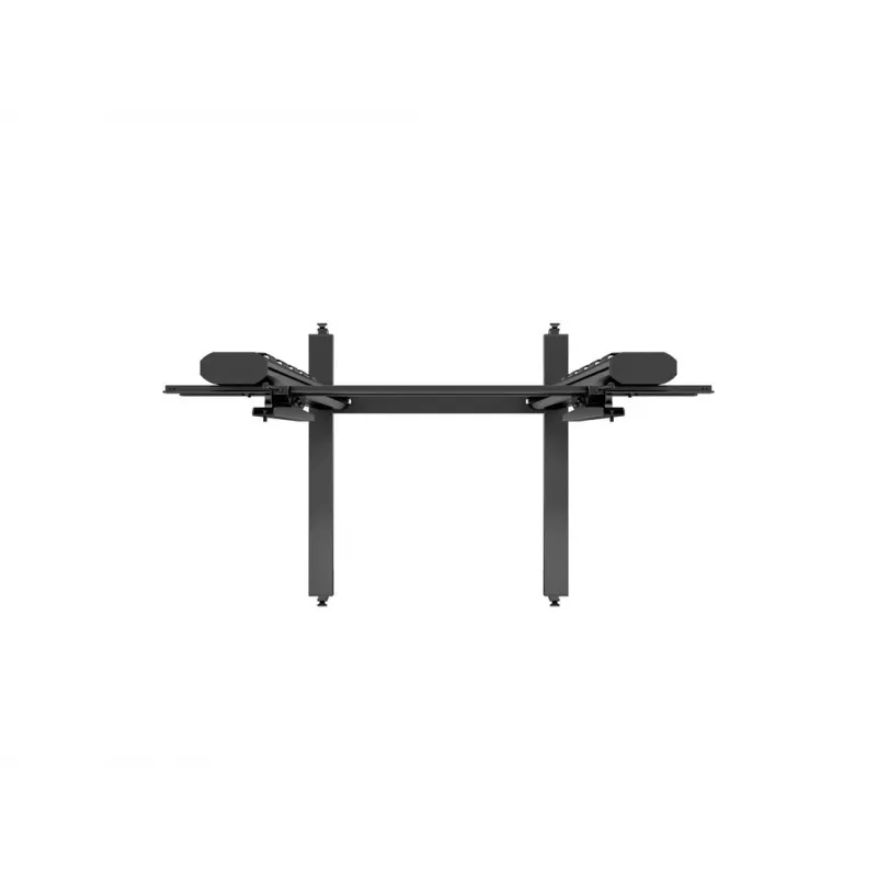 Multibrackets M Public Display Stovas 210 Dvigubas Stulpas su Ratukais Juodas