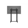 Multibrackets M Public Display Stovas 210 Dvigubas Stulpas su Ratukais Juodas