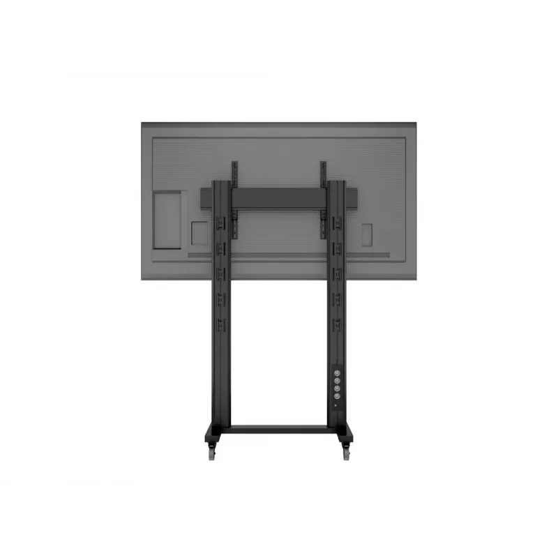 Multibrackets M Public Display Stovas 210 Dvigubas Stulpas su Ratukais Juodas