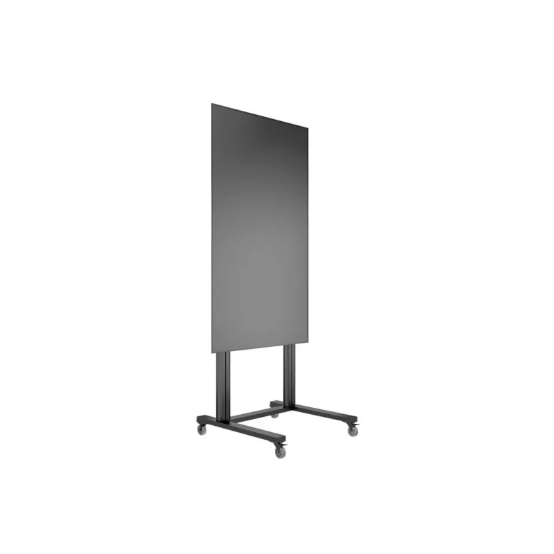 Multibrackets M Public Display Stovas 210 Dvigubas Stulpas su Ratukais Juodas