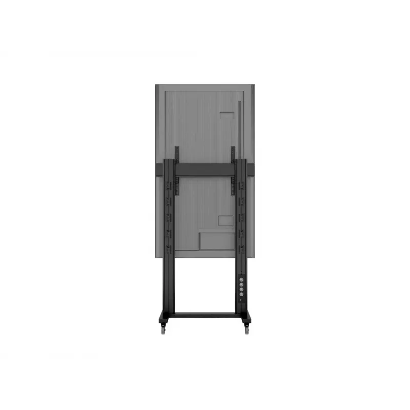Multibrackets M Public Display Stovas 210 Dvigubas Stulpas su Ratukais Juodas