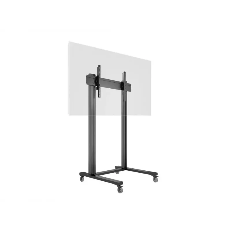 Multibrackets M Public Display Stovas 210 Dvigubas Stulpas su Ratukais Juodas